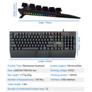 E-Yooso K-662 Rainbow Light 104-Keys Wired Mechanical Keyboard Black