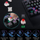 E-Yooso K-662 Rainbow Light 104-Keys Wired Mechanical Keyboard Black