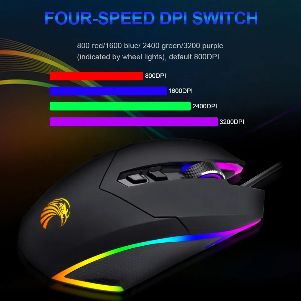 E-Yooso X-5 RGB Wired Gaming Mouse (Black)