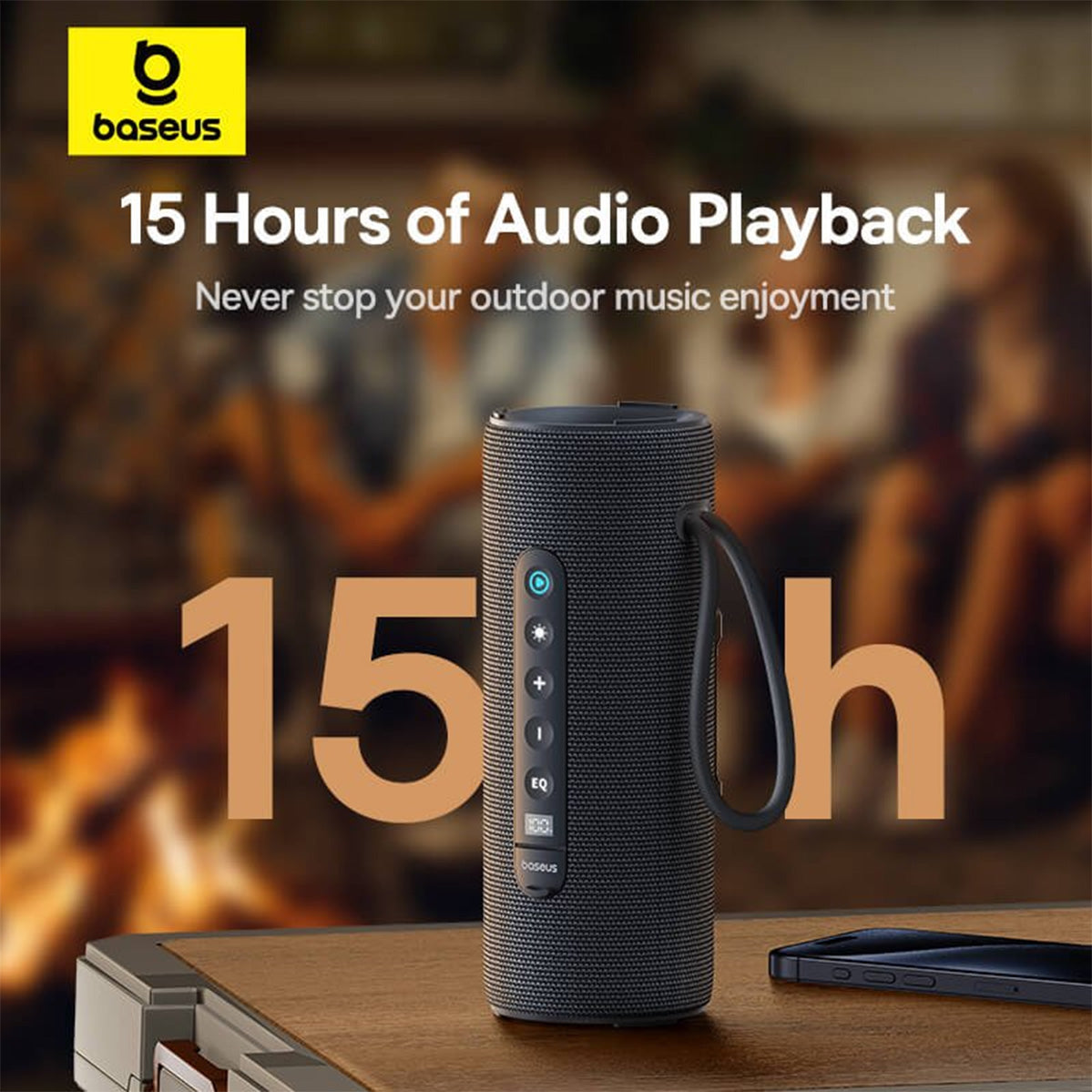 Baseus AeQur 30 Air Portable Wireless Speaker (Twilight Grey) (A20072600826-00)