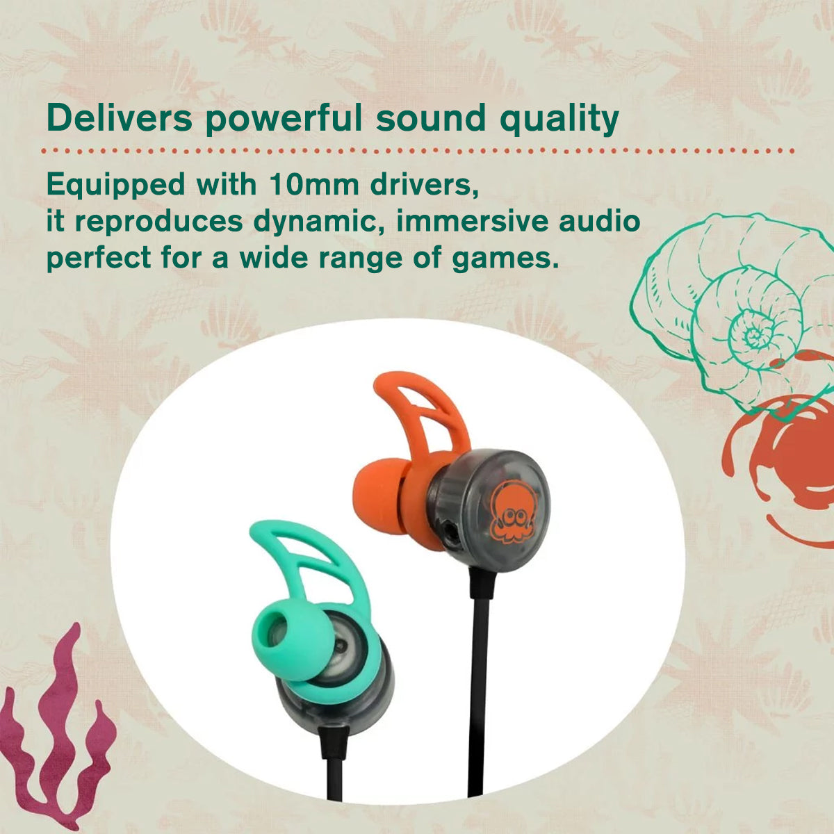 Hori Gaming Earbuds Pro for Nintendo Switch 2 (Splatoon Raiders) (NSX-241A)