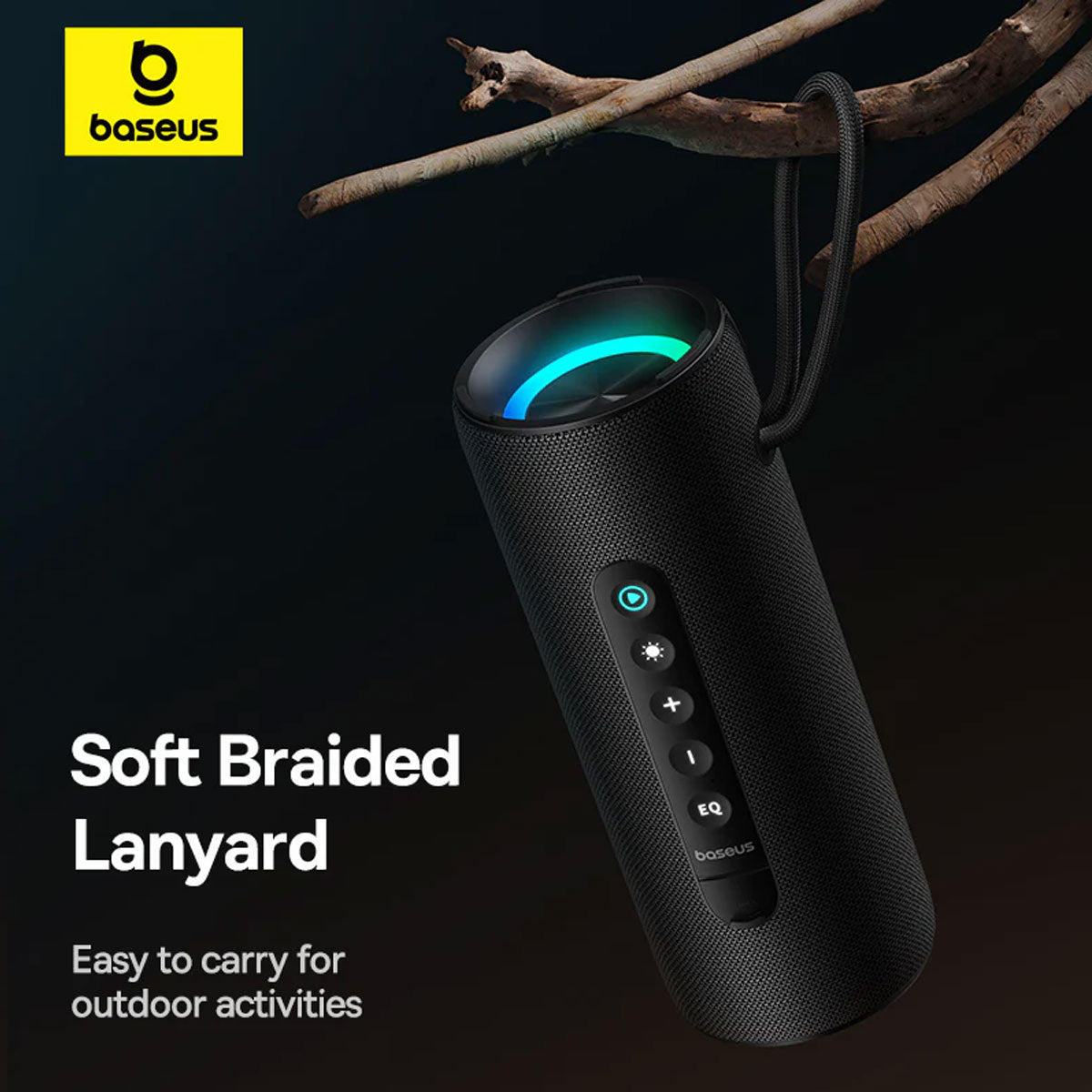 Baseus AeQur VO20 Portable Wireless Speaker (Cluster Black) (A20067900117-00)
