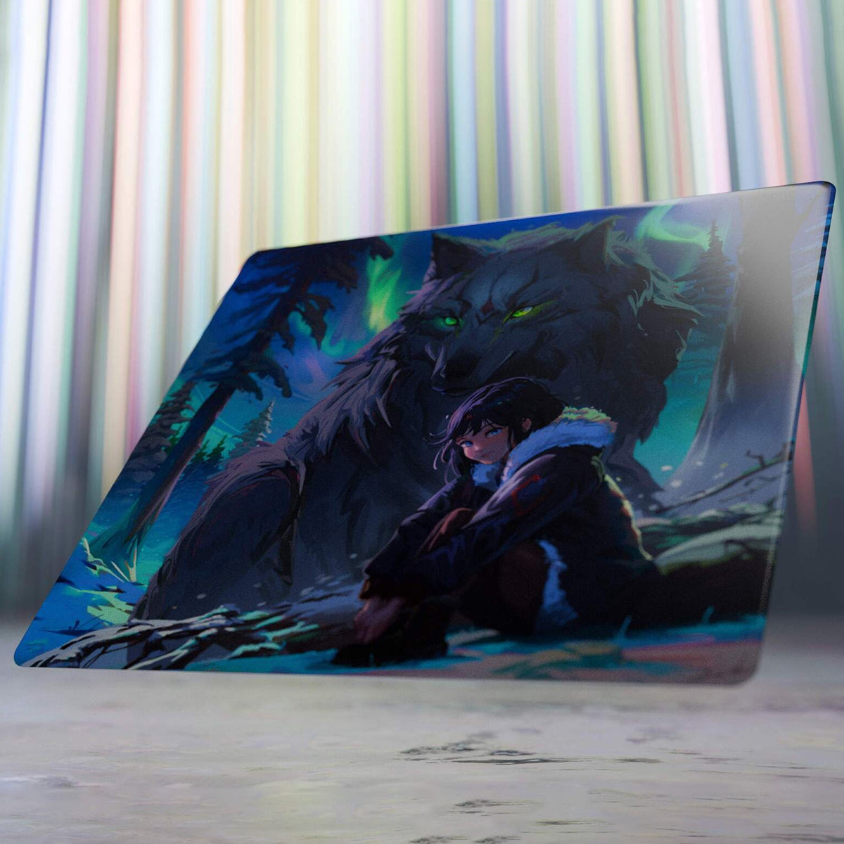 Tekkusai x Hitbox Studios The Guardian Glass Mousepad