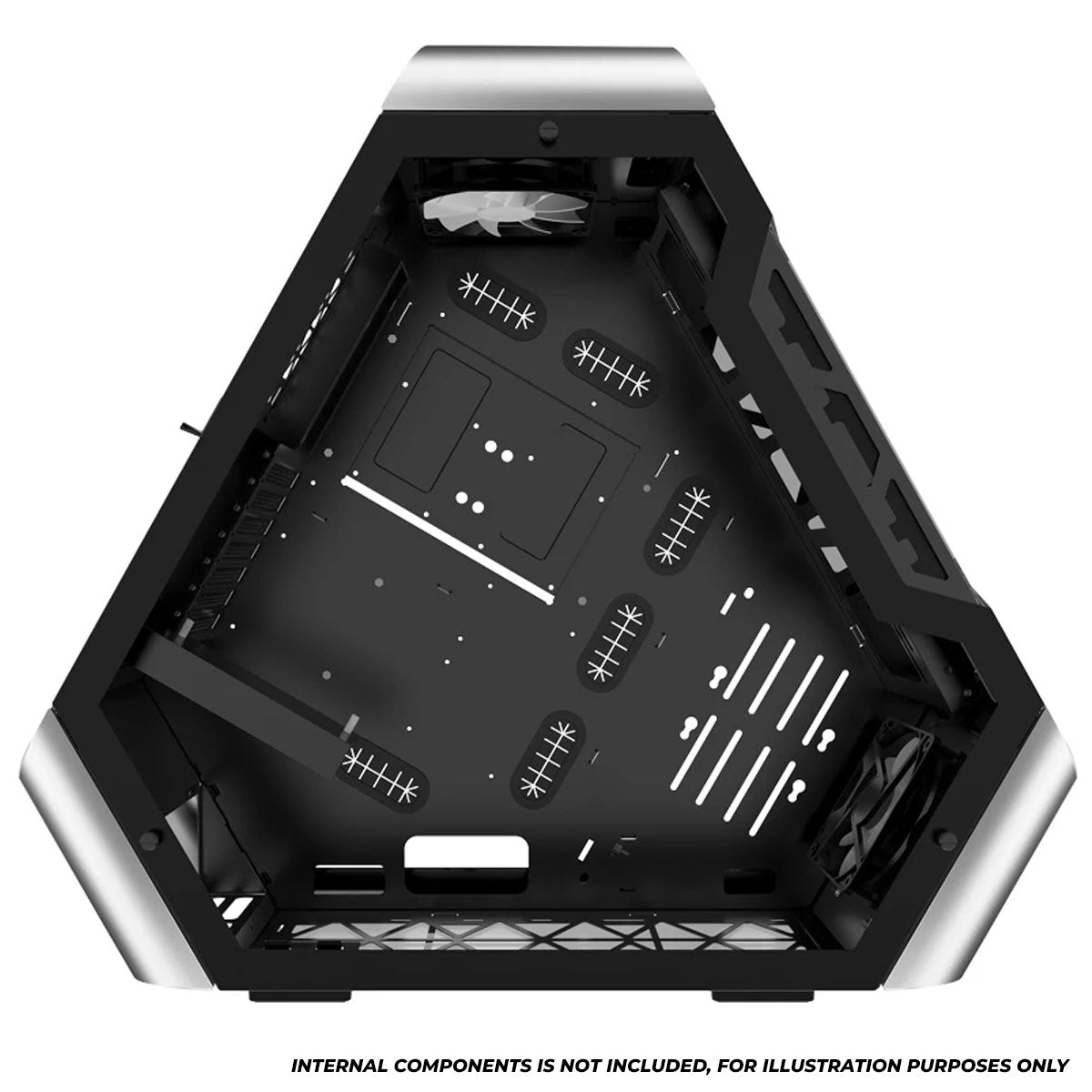 Jonsbo TR03-A Aluminum Panel ATX Equilateral Triangle Computer Case (Silver)
