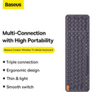 Baseus K01B Wireless Tri-Mode Keyboard (Frosted Grey) (B00955504833-00)