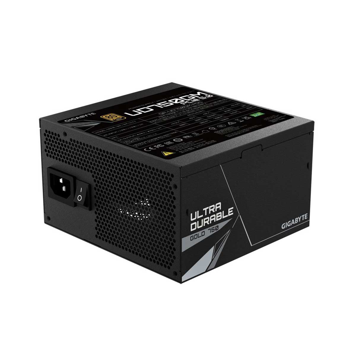 Gigabyte GP-UD750GM-PG5 750W 80+ Gold PCIE GEN 5.0 ATX 3.0 Modular Power Supply