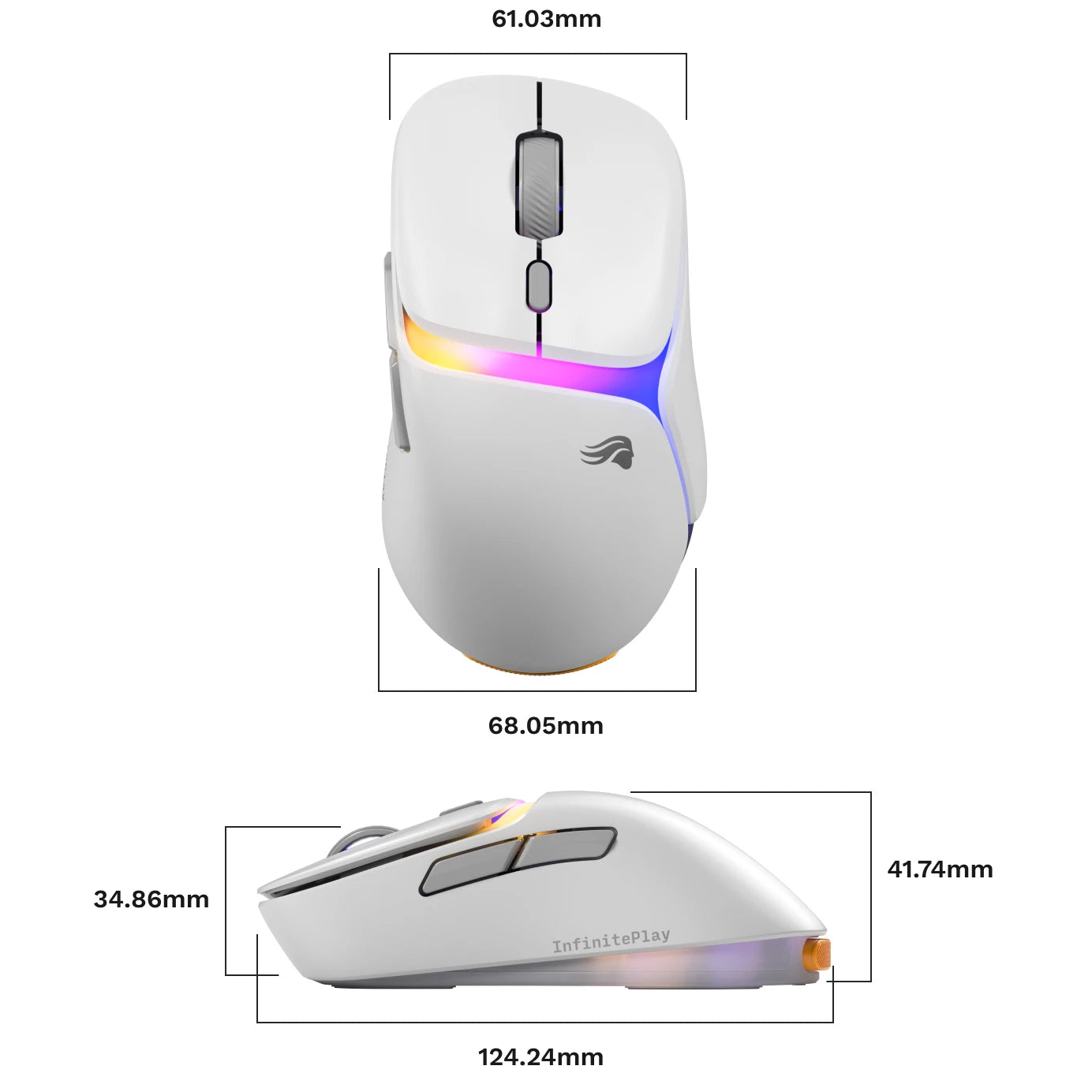 Glorious Model D3 8K Polling Ultralight RGB Wireless Gaming Mouse