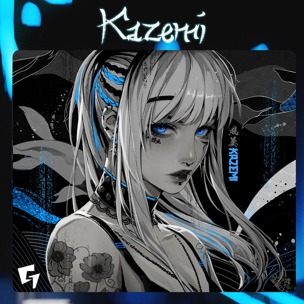 GLSSWRKS Kazemi Premium 怖がら Glass Mousepad%