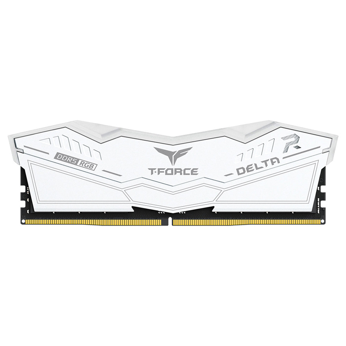 TeamGroup T-Force Delta RGB DDR5 32GB (2x16GB) 7600MHz CL36-46-46-84 1.4V Gaming Desktop Memory (White)