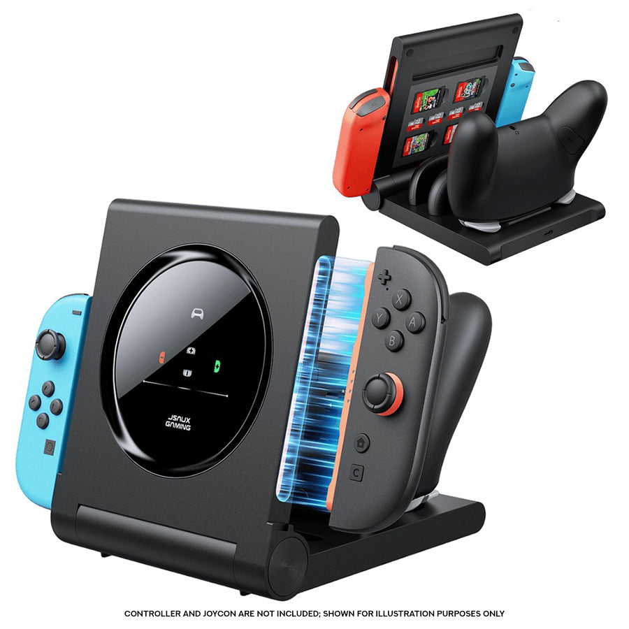 JSAUX Multi-Controller Energy Station for Nintendo Switch (Black) (GP0507)
