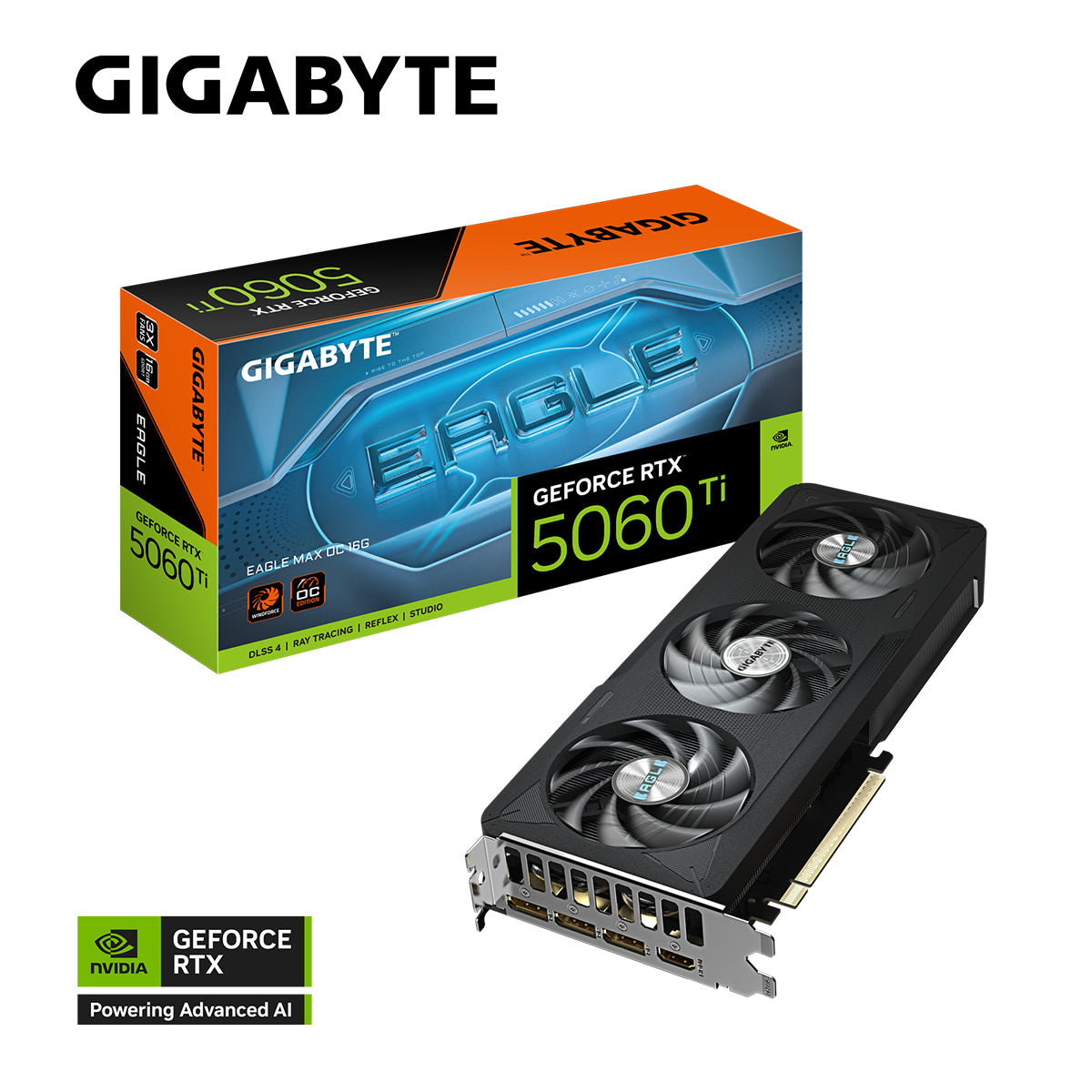 Gigabyte GeForce RTX 5060 TI Eagle Max OC 16GB GDDR7 Graphics Card