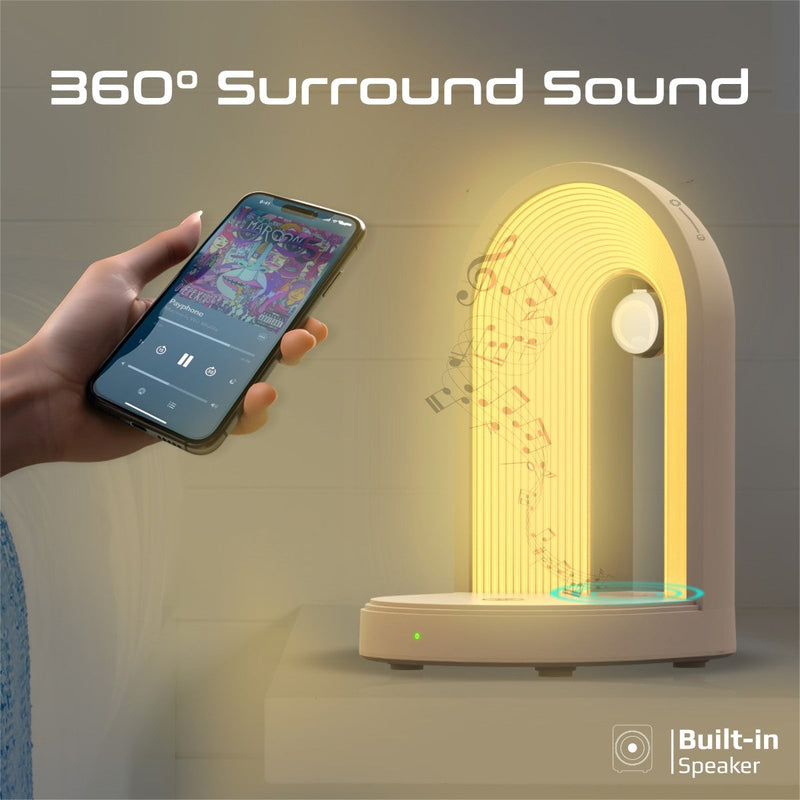 Promate Globe-Qi Multi-Functional LED Lamp