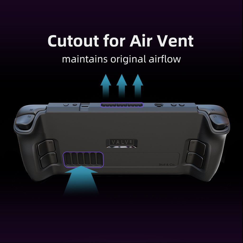Skull & Co. Grip Case For Steam Deck (Black, Cayote Gray, Galactic Purple)