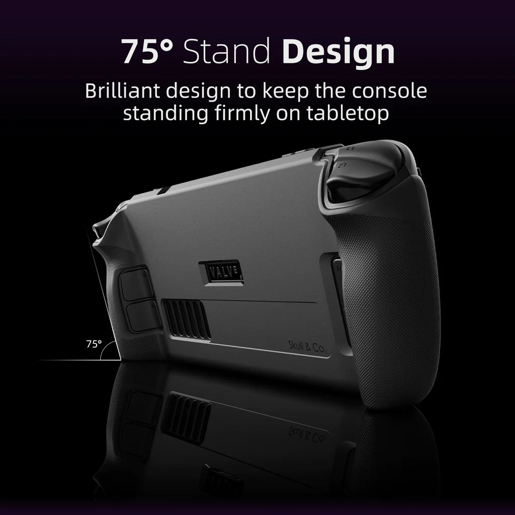 Skull & Co. Grip Case For Steam Deck (Black, Cayote Gray, Galactic Purple)