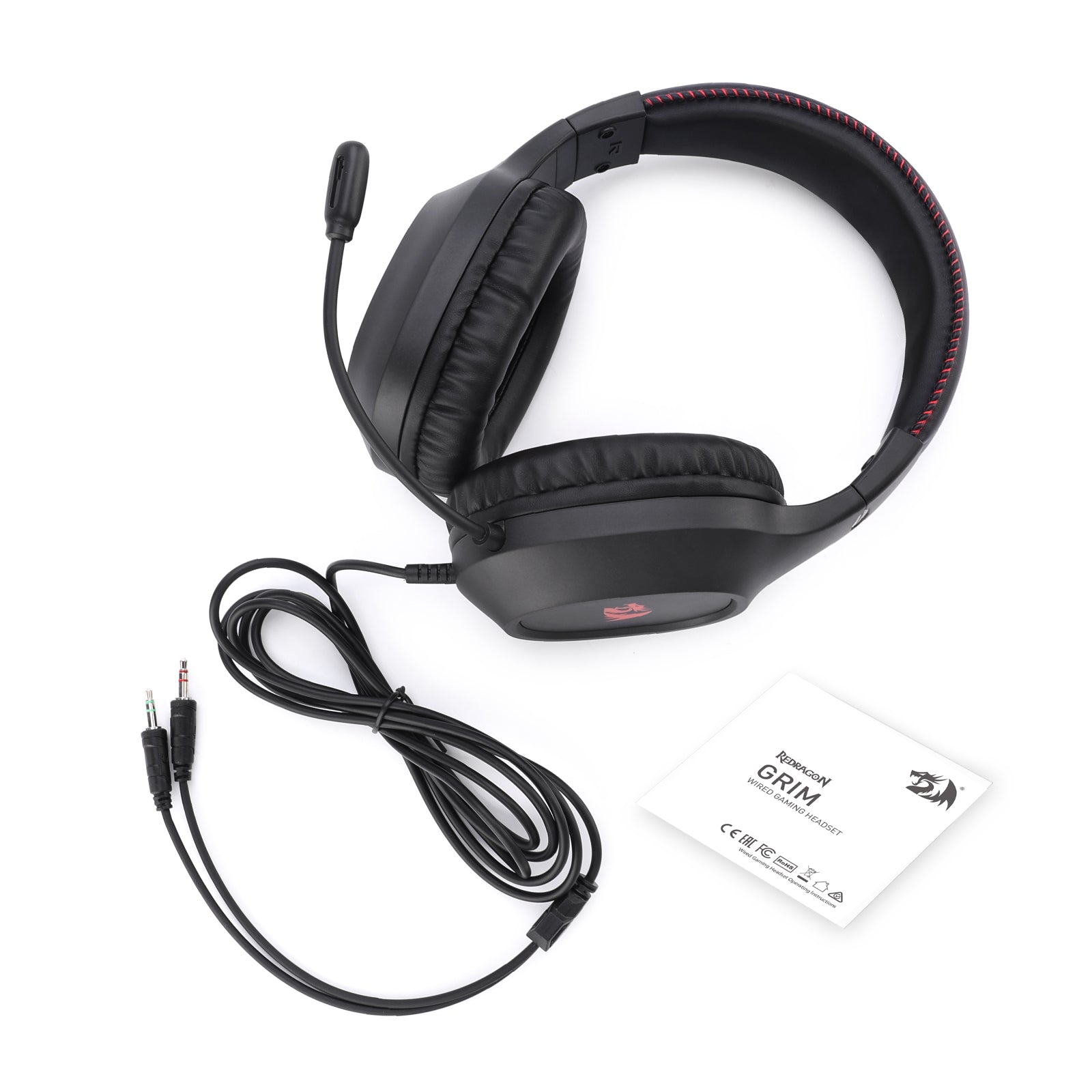 Redragon Grim H132 Wired Gaming Headset (Black)