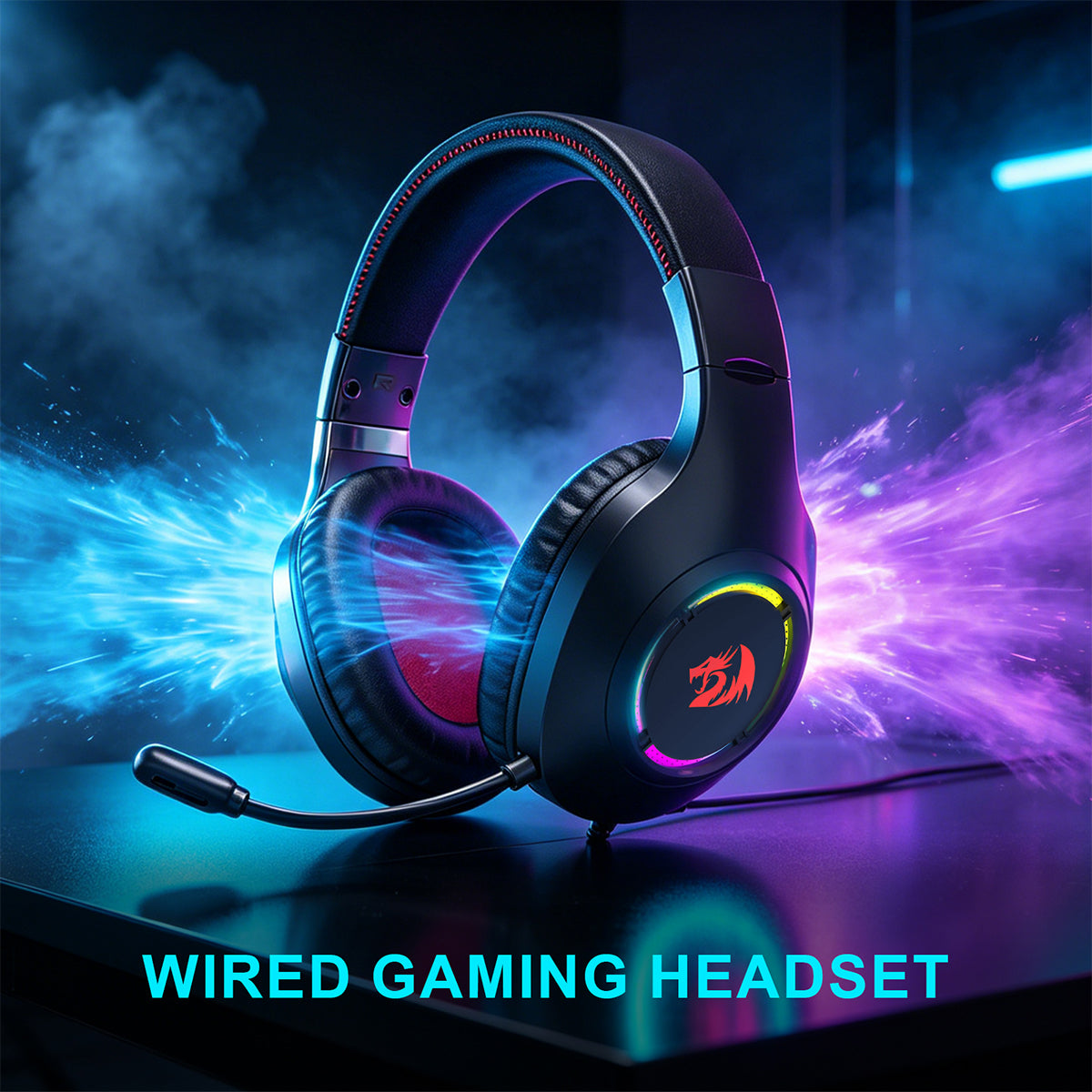 Redragon Nexus Lite Wired RGB Gaming Headset (Black) (H264)
