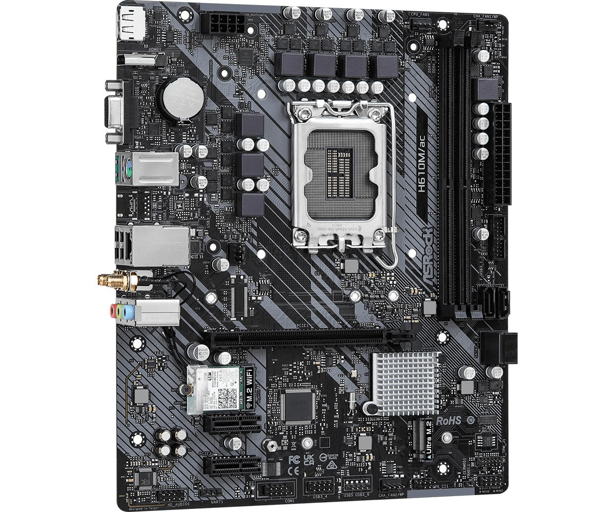 ASRock H610M/ac DDR4 Motherboard