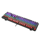 E-Yooso K-600 Retro Rainbow Light 104 Keys Wired Mechanical Keyboard