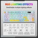 Onikuma G80 94-Key RGB Tri-Mode Membrane Keyboard with Knob and LCD Screen