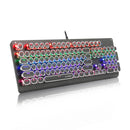 E-Yooso K-600 Retro Rainbow Light 104 Keys Wired Mechanical Keyboard