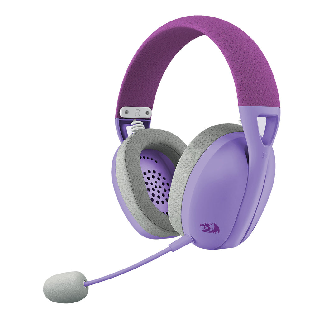 Redragon IRE Pro Ultra-Light Wireless Gaming Headset (Purple-Gray) (H848PL)