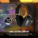 Corsair HS80 MAX Premium Wireless RGB Gaming Headset (Steel Grey)