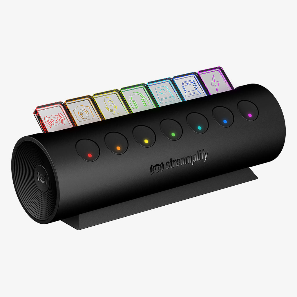 Streamplify Hub CTRL 7 7-Port RGB 3.0 USB Hub (Black)
