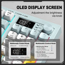Onikuma G80 94-Key RGB Tri-Mode Membrane Keyboard with Knob and LCD Screen