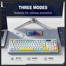 Onikuma G80 94-Key RGB Tri-Mode Membrane Keyboard with Knob and LCD Screen