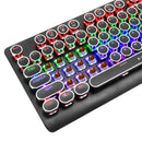 E-Yooso K-600 Retro Rainbow Light 104 Keys Wired Mechanical Keyboard