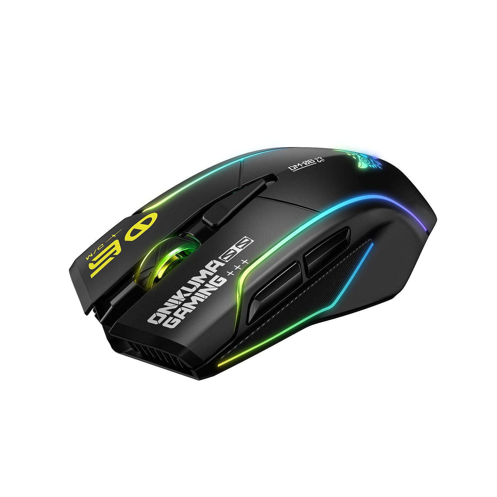 Onikuma DM06 Tri-Mode RGB Wireless Gaming Mouse (Black)