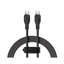 Baseus Pudding Series Fast Charging Cable Type-C to Type-C 100W (Cluster Black) (1.2M, 2M) (P10355702111-00, P10355702111-01)