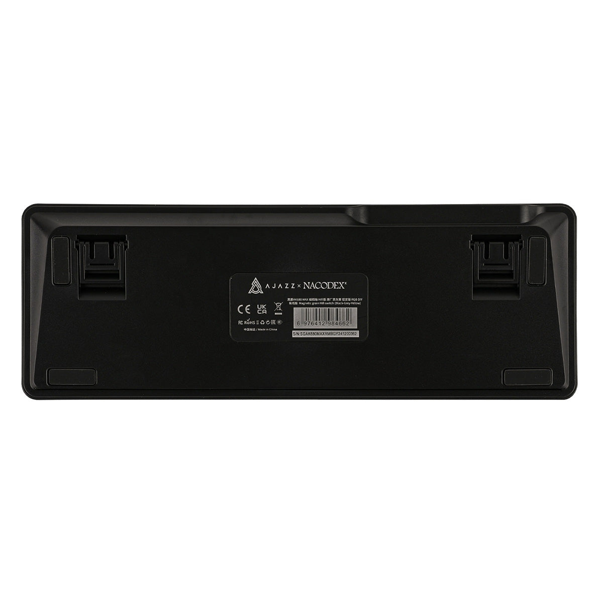 Ajazz AK680 Max RGB Tri-Mode 68-Keys Aluminum Positioning Plate Gasket-Mounted South Facing