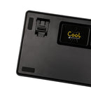 Ajazz AK980 RGB Tri-Mode 98% 97-Keys Gasket-Mounted Hot-Swappable Mechanical Keyboard with 1.14" TFT Display Screen & Knob (Black/Grey/Yellow)