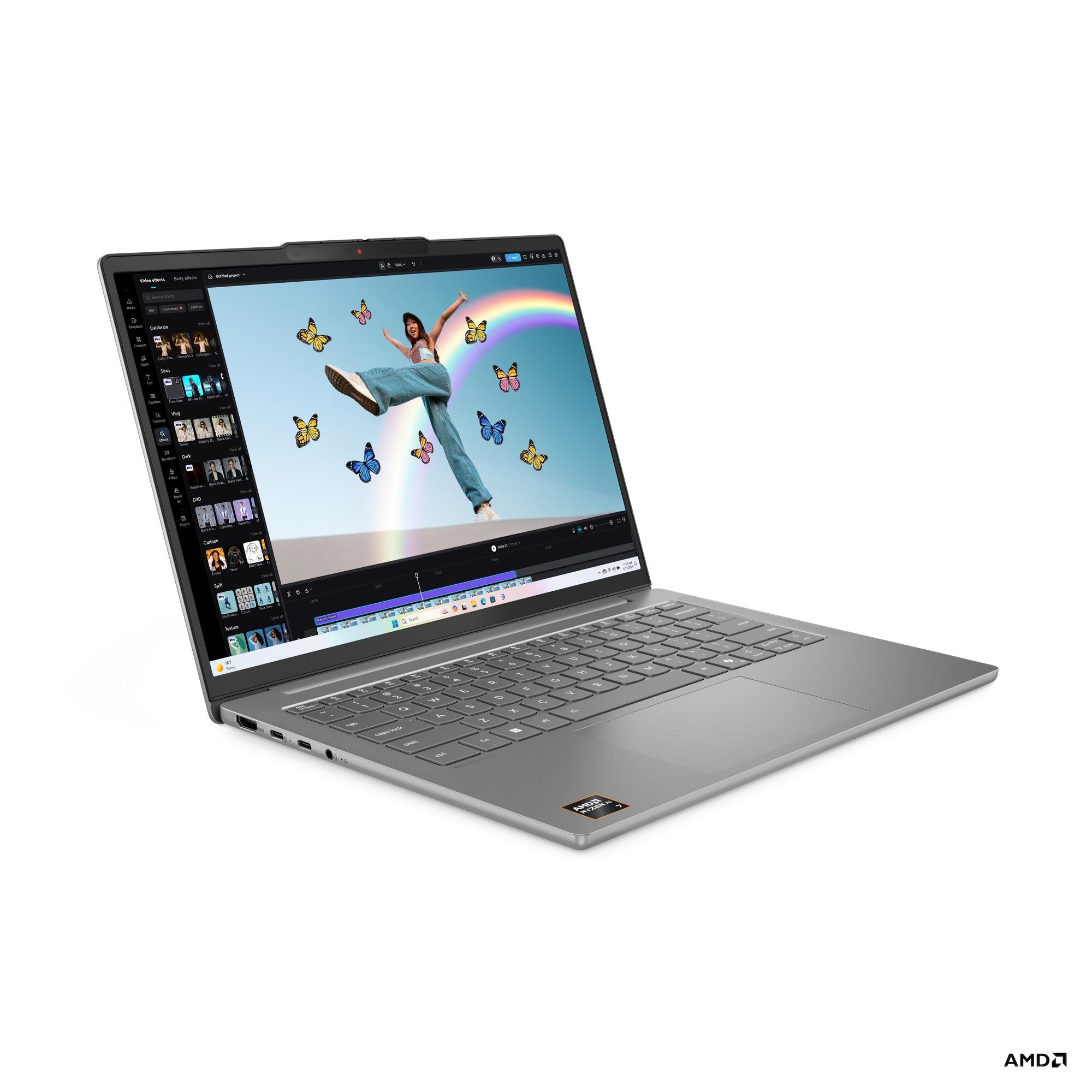 Lenovo IdeaPad Slim 5 14AKP10 83HX00B9PH Copilot+ PC Laptop (Luna Grey)