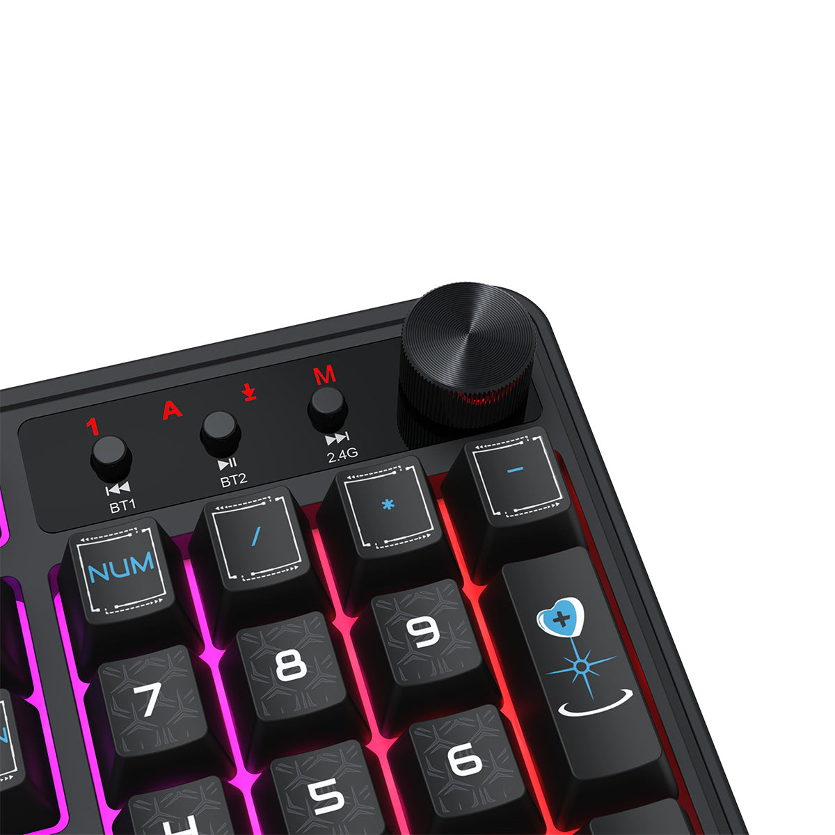 Redragon RM104 Pro Volcano Tri-Mode 104-key Wireless RGB Membrane Mechanical Gaming Keyboard
