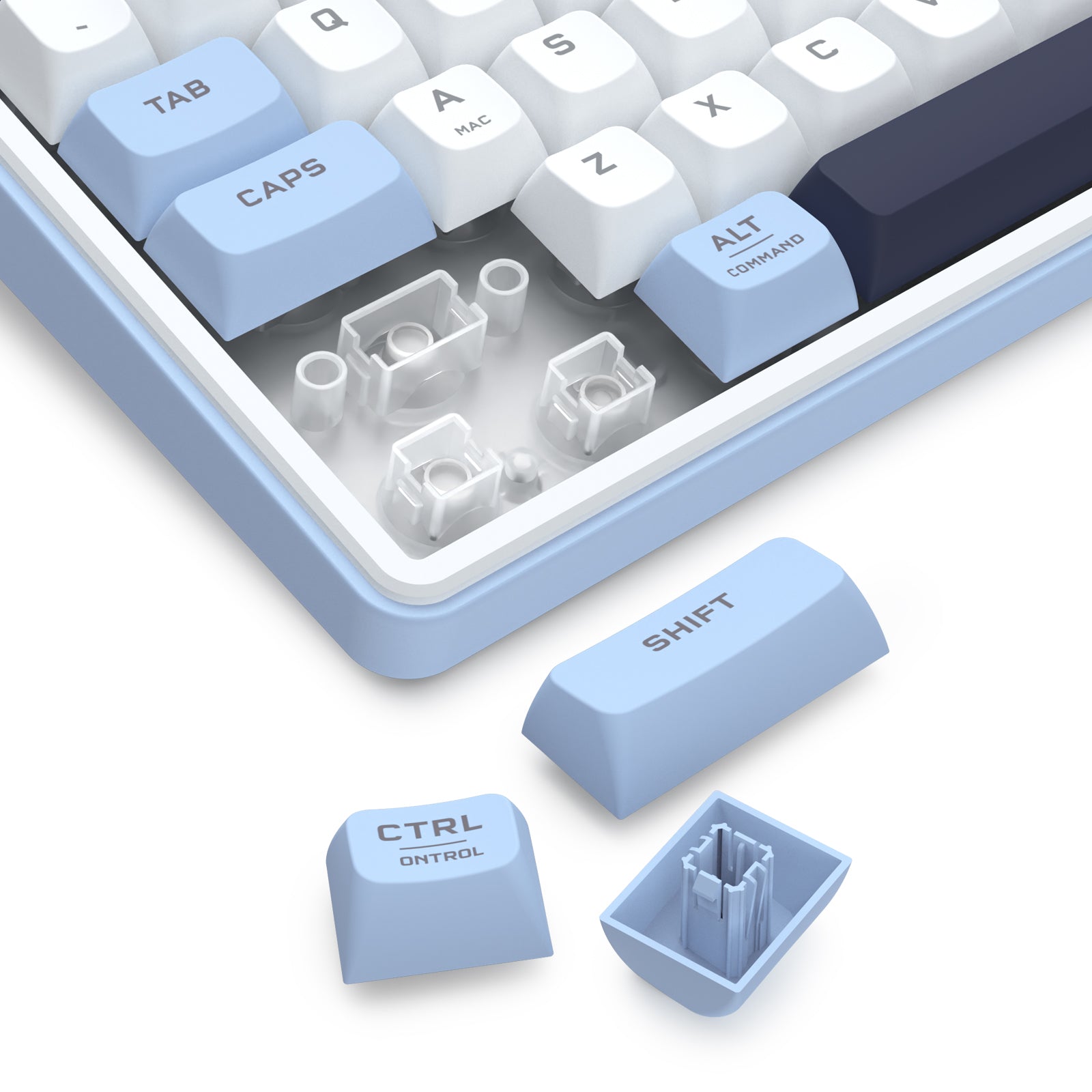 Redragon Aria Pro K527WBL Tri-Mode Ultra-Quiet Membrane RGB Keyboard with LCD Display & Knob Control