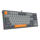 Redragon K611-GGO Bes Wired USB Mechanical Gaming Keyboard (RPC Linear Switch) (Grey/Orange)