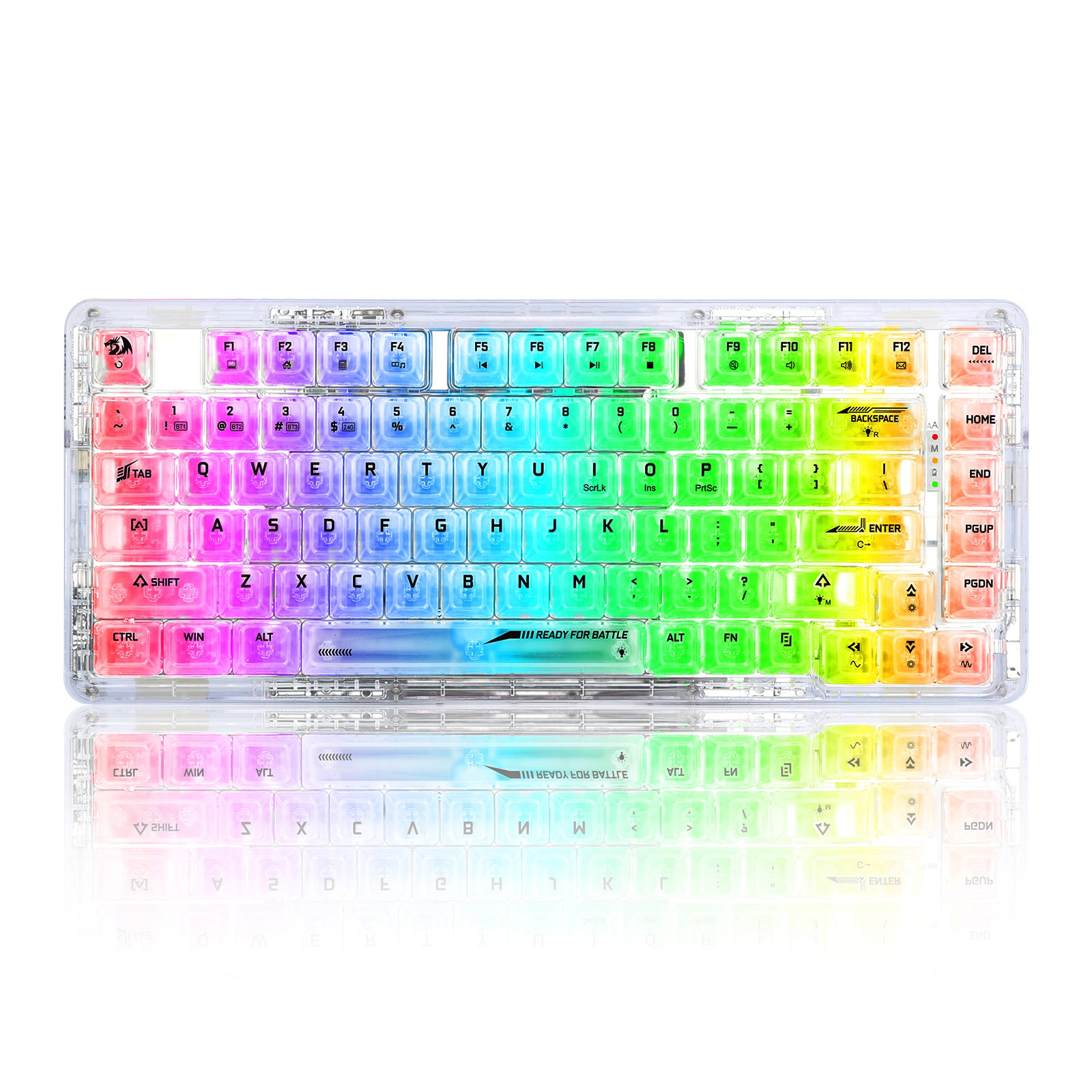 Redragon Elf Pro Wireless Crystal Mechanical Keyboard (K649CT-RGB-Pro)