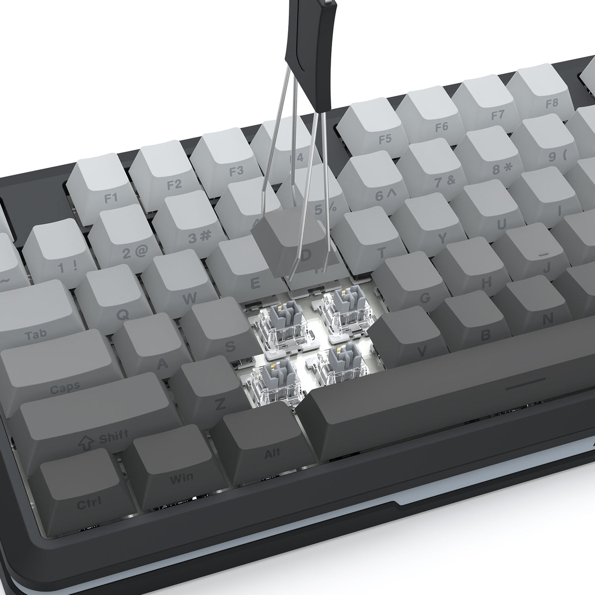 Redragon Cyrus Pro K681SP RGB Wireless 75% Hot-Swappable Gasket Mechanical Keyboard with Knob