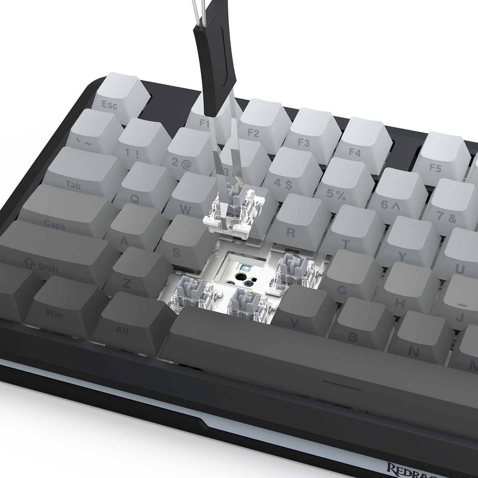 Redragon Cyrus Pro K681SP RGB Wireless 75% Hot-Swappable Gasket Mechanical Keyboard with Knob