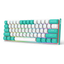 Redragon K683WB-RGB Fidd 8k Wired Rapid Trigger Magnetic Switch Keyboard (AQUA/WHITE)