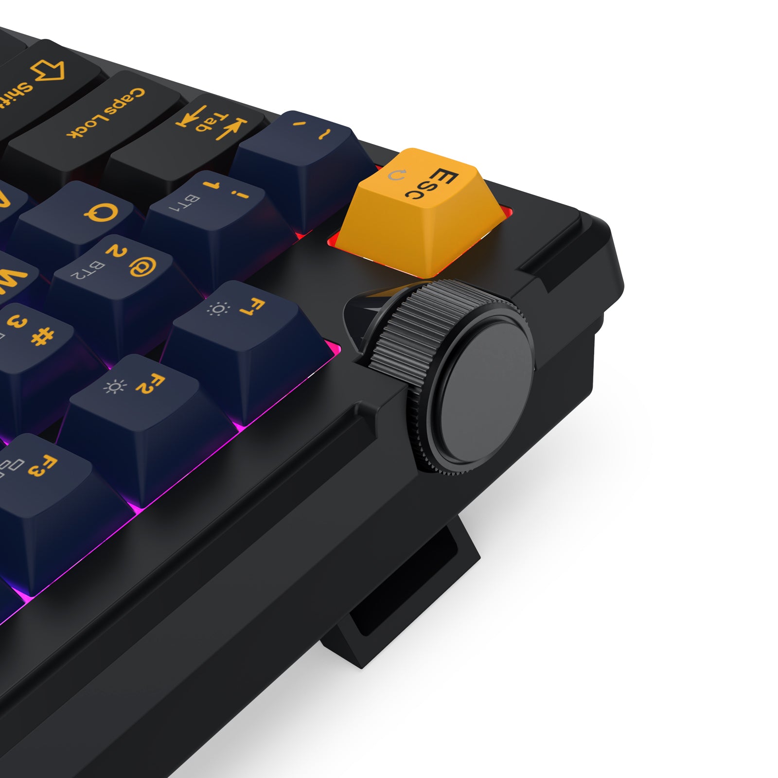Redragon Cyclone Pro K716 RGB Hot-Swappable Gasket Mounted TKL Horizontal Knob Mechanical Keyboard