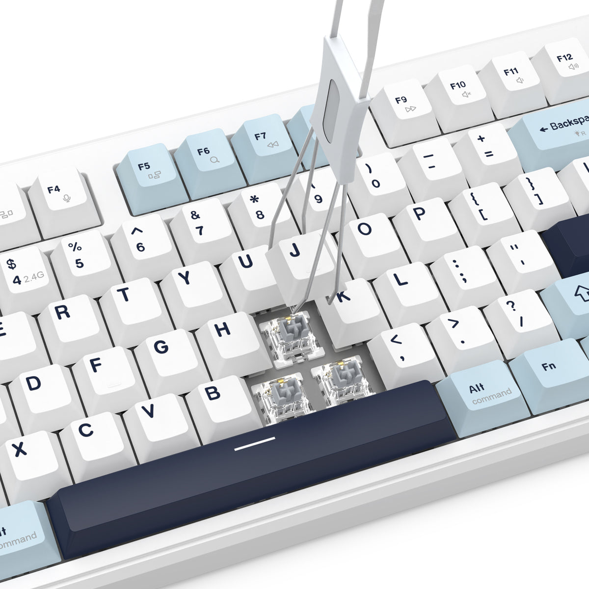 Redragon Cyclone Pro K716 RGB Hot-Swappable Gasket Mounted TKL Horizontal Knob Mechanical Keyboard