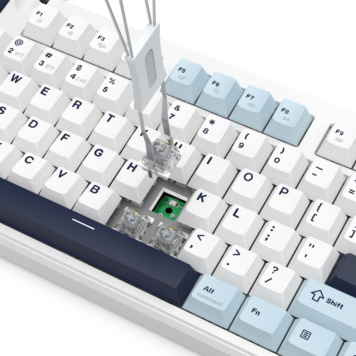 Redragon Cyclone Pro K716 RGB Hot-Swappable Gasket Mounted TKL Horizontal Knob Mechanical Keyboard