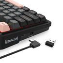 Redragon K719GBP Galatin Pro RGB Tri-Mode with LCD Screen Gasket Mounted Mechanical Keyboard