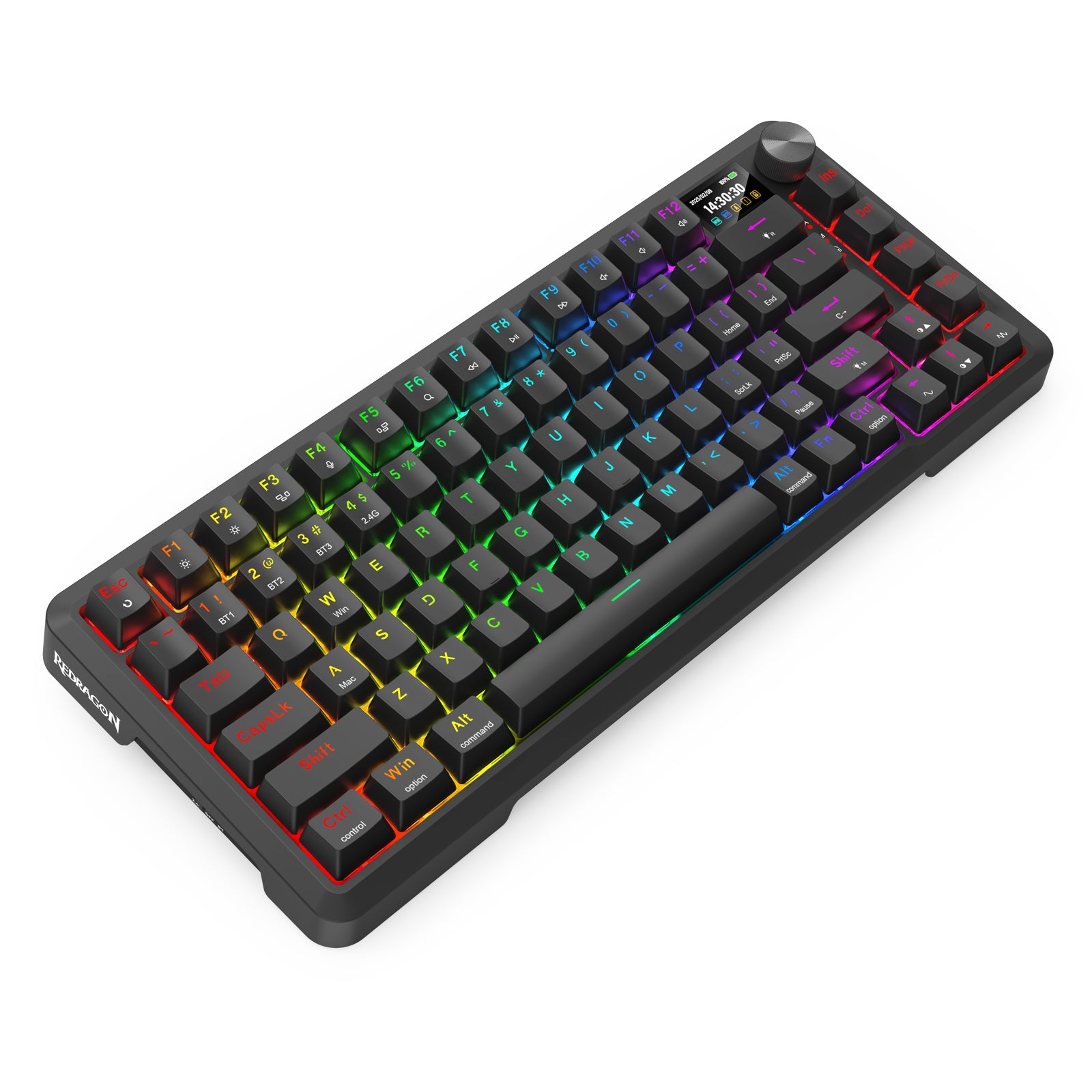 Redragon Behemoth K724-RGB-PRO Mechanical Keyboard with LCD Screen