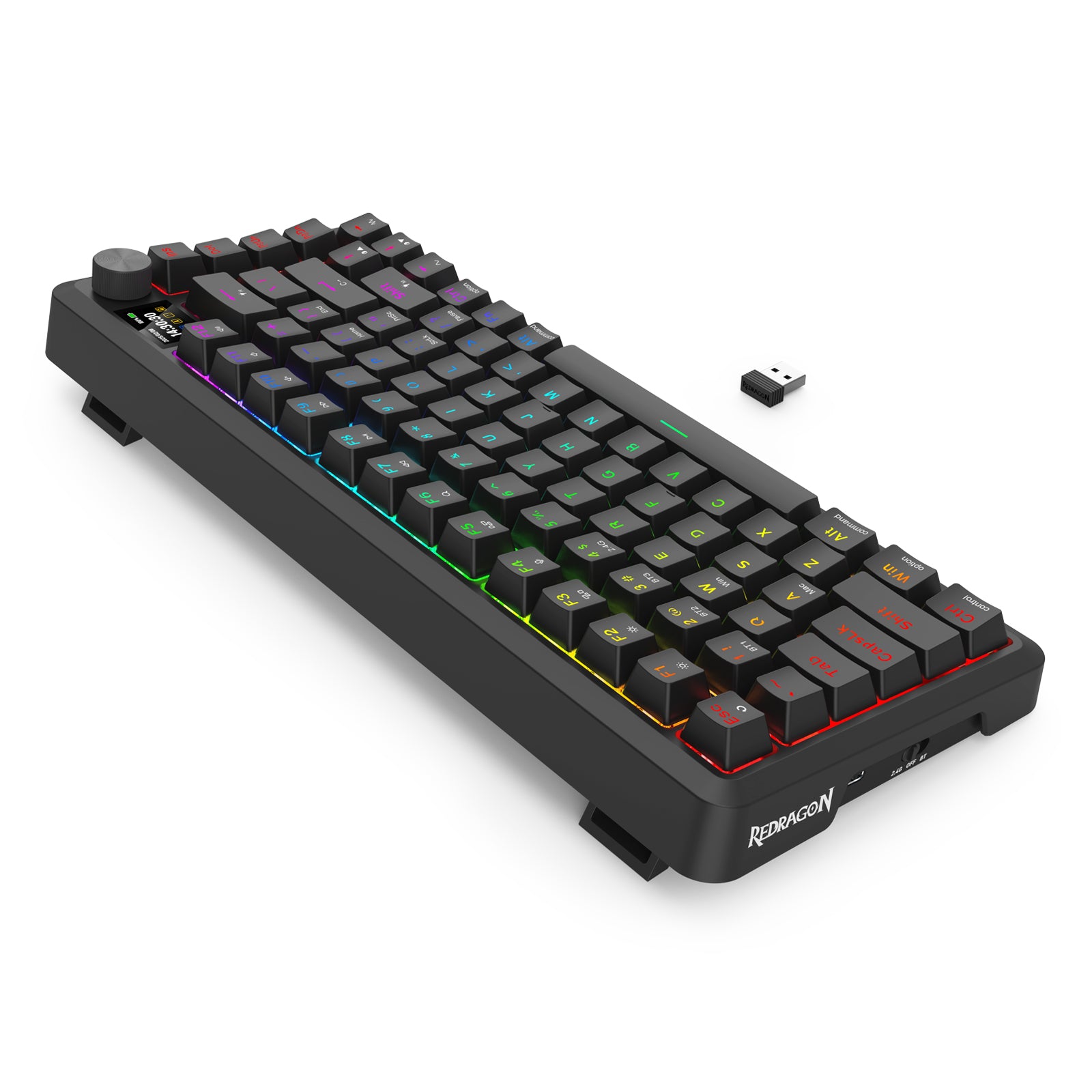Redragon Behemoth K724-RGB-PRO Mechanical Keyboard with LCD Screen