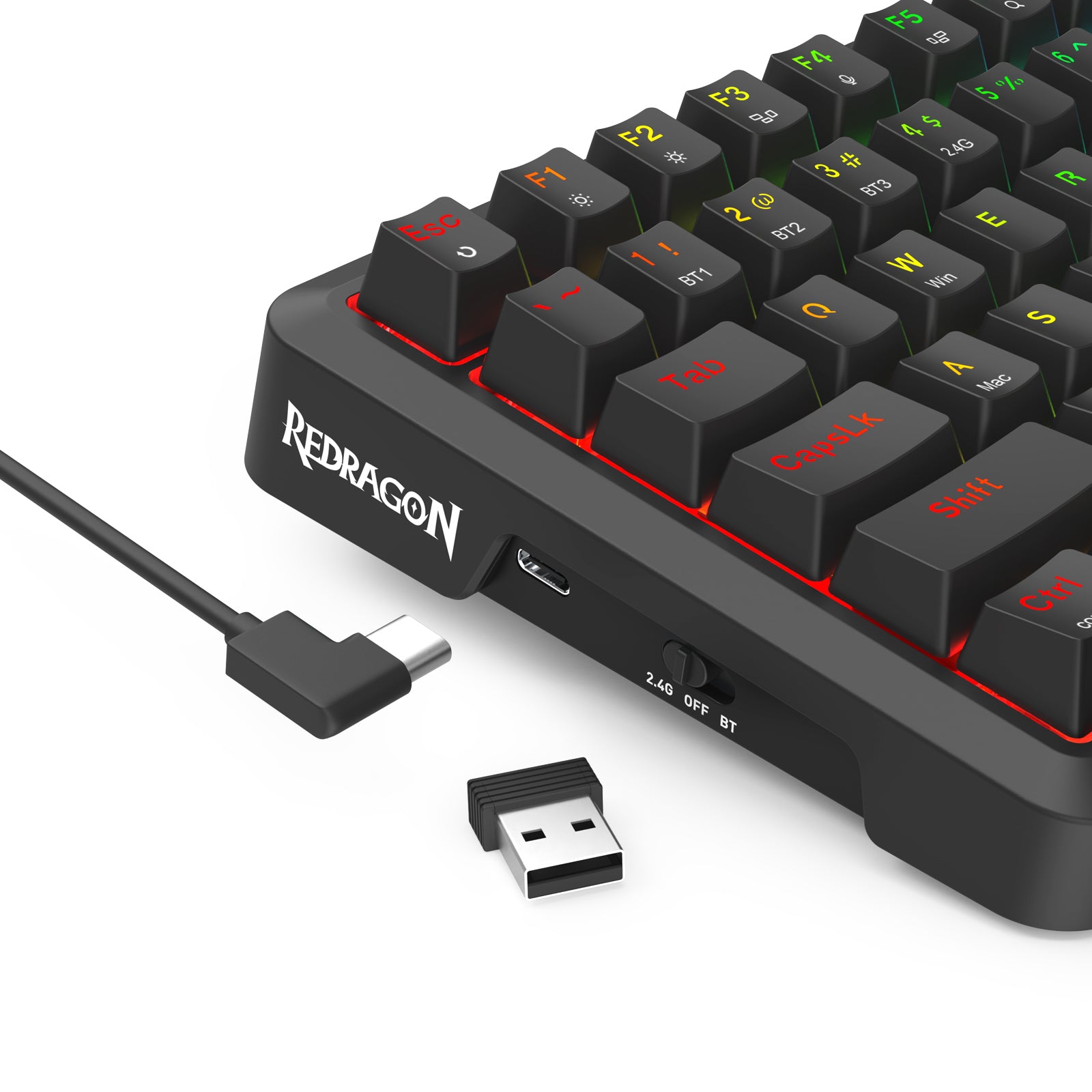 Redragon Behemoth K724-RGB-PRO Mechanical Keyboard with LCD Screen
