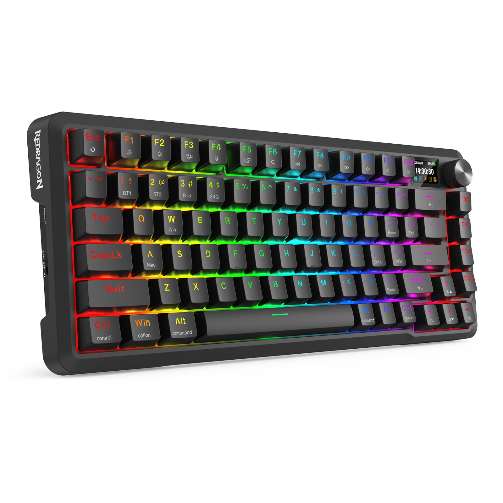 Redragon Behemoth K724-RGB-PRO Mechanical Keyboard with LCD Screen